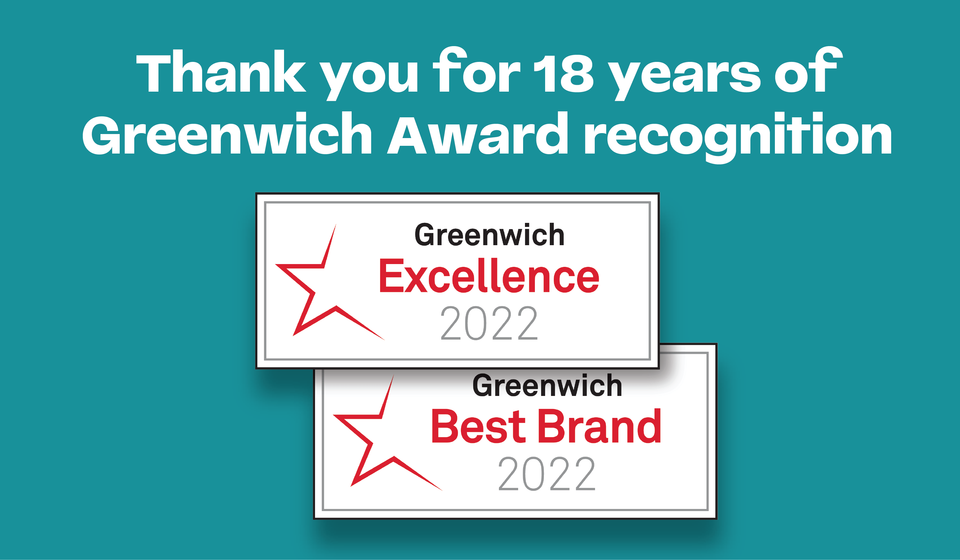 18 years of Greenwich awards.